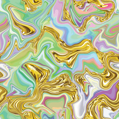 Wall Mural - marble seamless pattern in neon brightful colors.