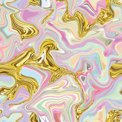 Sticker - Marble seamless pattern in neon brightful colors.