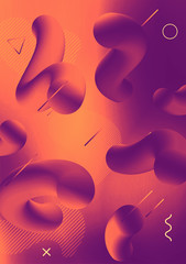 Wall Mural - Liquid color covers. Futuristic design posters. Fluid gradient shapes background design composition. Good for placards, banner, flyer, etc.