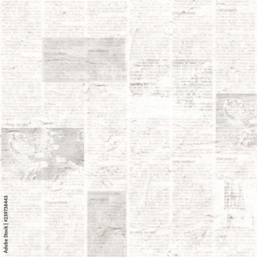 Newspaper seamless pattern with old vintage unreadable paper texture  background Stock Photo | Adobe Stock, image size:1000x1000