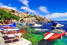 Traditional Colorful Greece Series - Beautiful Symi Island (near Rhodes) Dodecanese