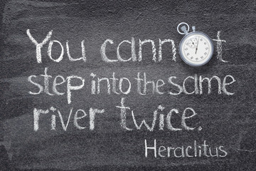 Wall Mural - same river twice heraclitus