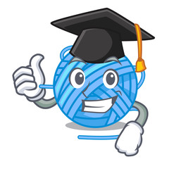 Poster - Graduation wool balls isolated on a mascot