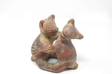 Dancing Dogs of Colima - Mesoamerican pottery reproduction