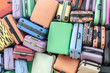 © SINSU1980 - Close up of pile of old travel suitcases luggages stacked