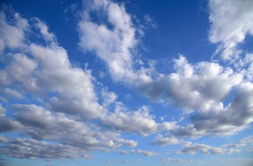 Wall Mural - cloud on blue sky in nature