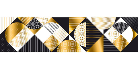 Luxury gold and black abstract pattern