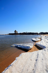 Canvas Print - BiLuo tower park natural scenery, qinhuangdao city, hebei province, China