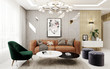 © murattellioglu - 3d render house interior living room