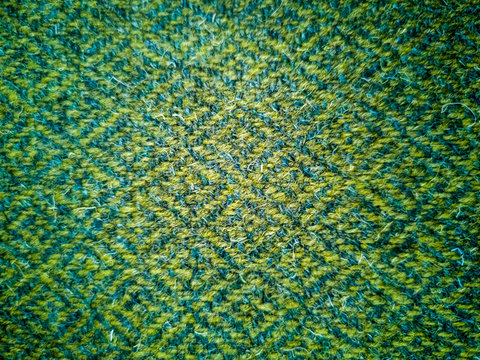Concept of weaving traditional tweed products in Scotland