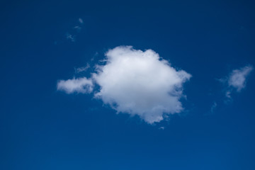 Wall Mural - White clouds with Blue sky background