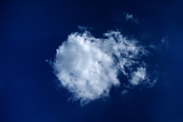 Wall Mural - white clouds with blue sky background