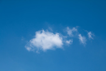 Wall Mural - White clouds with Blue sky background