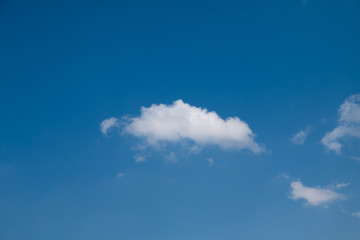 Wall Mural - white clouds with blue sky background