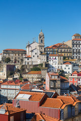 Wall Mural - Day view of the old town of Porto, Portugal.