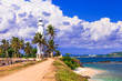 Landmarks of Sri - Lanka - lighthouse in Galle fort, south of island