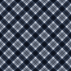 Wall Mural - Plaid Seamless Pattern - Plaid design in colors of slate gray and blue