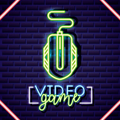 Poster - neon video games