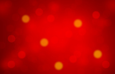 Wall Mural - Red abstract blurred light or bokeh for Christmas and Love background