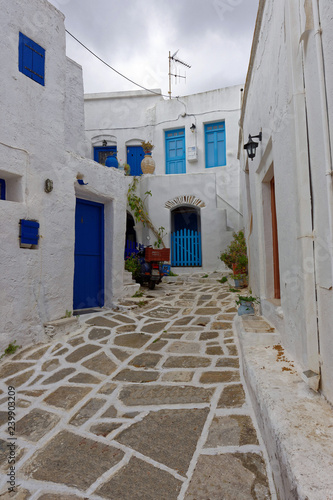 Fotografie, Obraz Ruelle de Lefkes, ile de Paros, Cyclades, Grèce