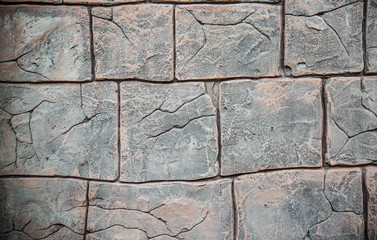 pattern stone wall / texture brick old  cement background - stone block