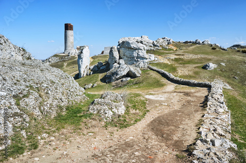 Dekoracja na wymiar  skaly-i-zrujnowany-sredniowieczny-zamek-w-olsztynie