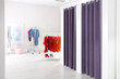 Fashion store interior with dressing rooms. Modern design