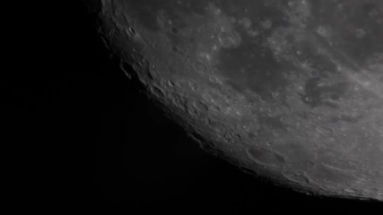 Wall Mural - detail of the part of the moon with many craters and some of turbolonce, taken with telescope in dar