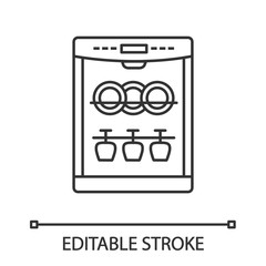 Sticker - Dishwasher linear icon