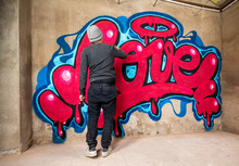 Graffiti Of Word Love On A Wall