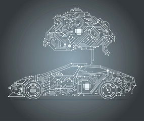 Poster - AI - Artificial intelligence car 