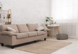 © Prostock-studio - Modern living room design with sofa, copy space