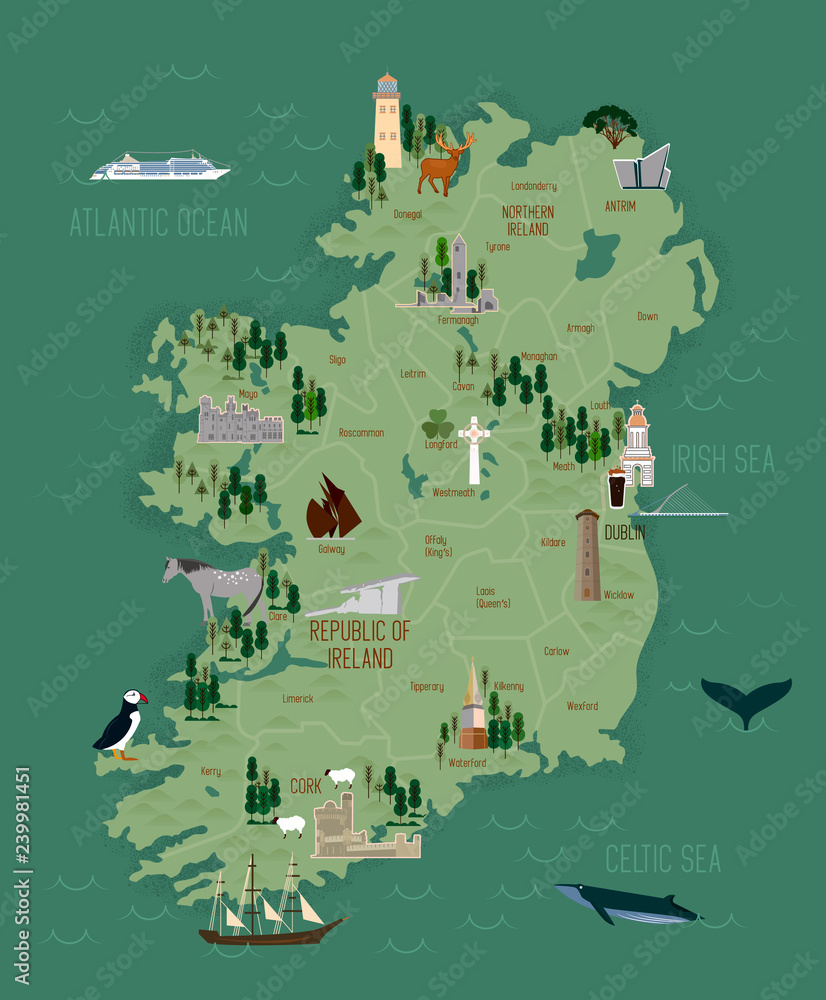 Dingle to Galway Map