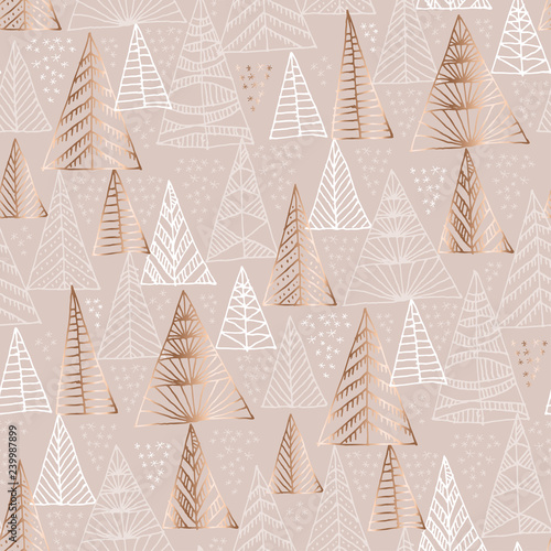 Hand drawn naive Christmas ...