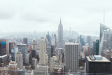 Fototapeta  - aerial view of architecture on new york city, usa