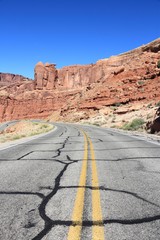 Wall Mural - Repaired road cracks