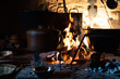 Schwarze Küche - Kochen auf offenem Feuer - Mittelalter - 2