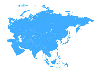Wall Mural - asia map
