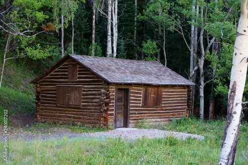 Log Cabin In A Remote Area Of Colorado Buy This Stock Photo And