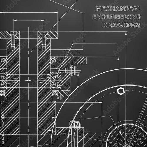 black background technical illustration mechanical black flyer background