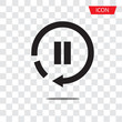 © kitti - Pause vector icon ,media vector icon isolated on transparent background.