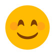Smiling face vector emoji