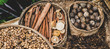 panoramic spices background