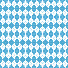Argyle Seamless Pattern - Classic And Clean Light Blue And White Argyle