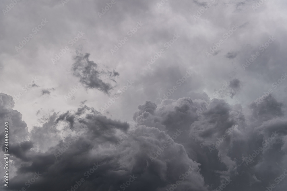 Image of dark storm clouds before a thunder-storm - obrazy, fototapety, plakaty 