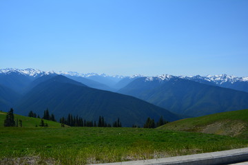  Rainier and Olympic Mountains