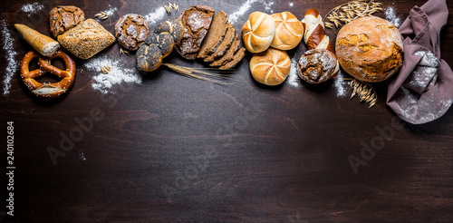 Fotomural Brot - Brötchen - Bäcker - Bäckerei - Gebäck - Backwaren