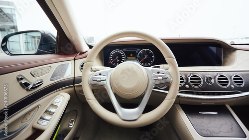 Car Interior Luxury Interior Of Prestige Modern Car