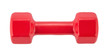 © KPad - Red dumbbell for fitness isolated on white background