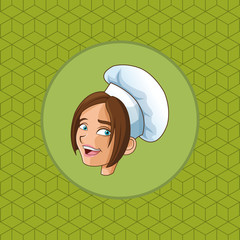 Poster - happy chef or cook icon image